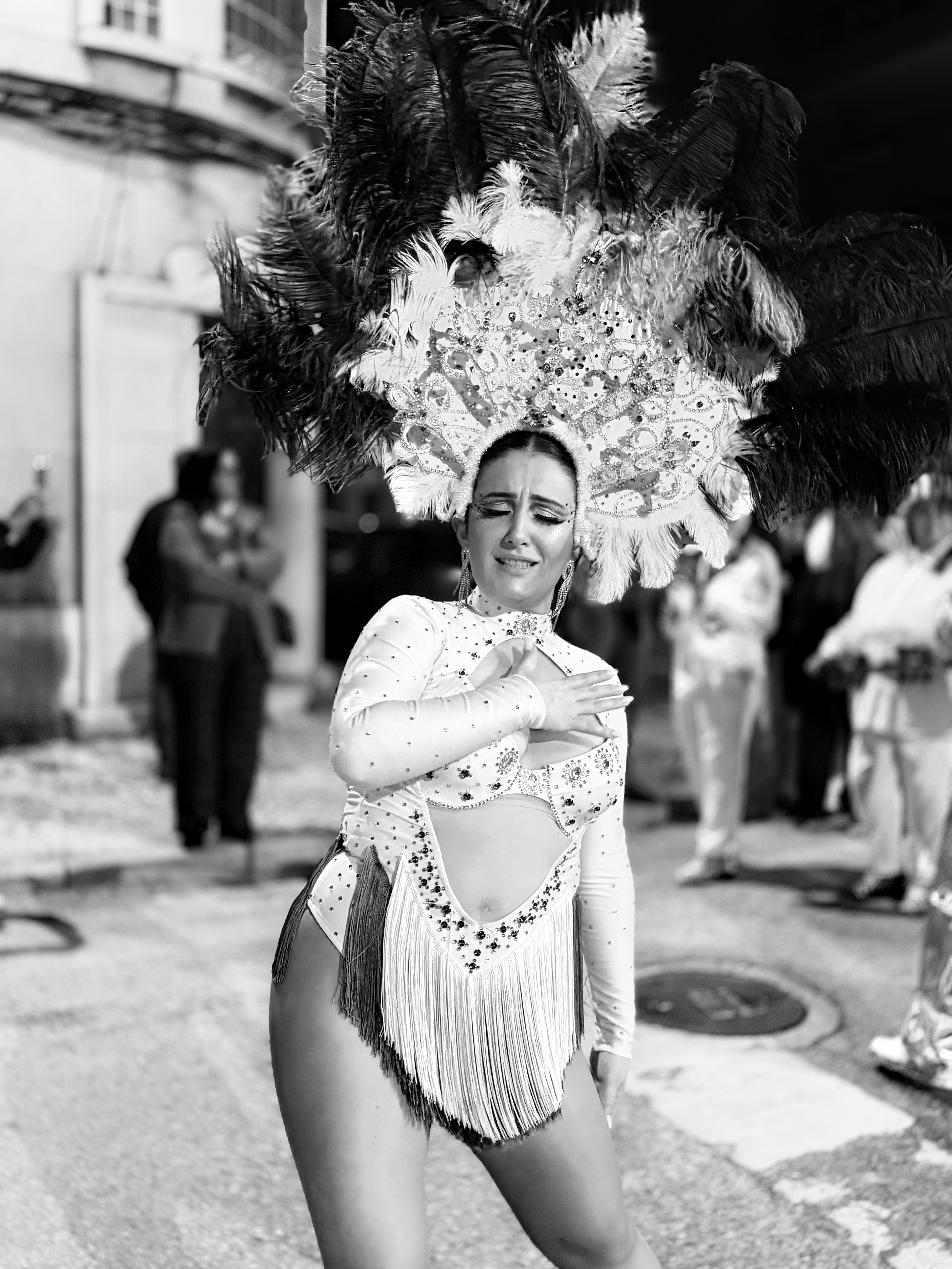 Filipa Costa em desfile de samba